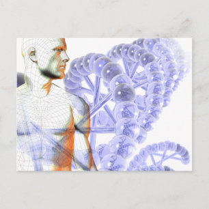 Humangenom Postkarte