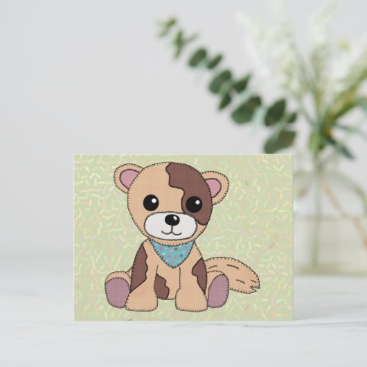 Humanhund Postkarte (Stehend Vorderseite)