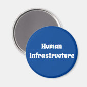 Humaninfrastruktur Magnet (Vorderseite/Rückseite)