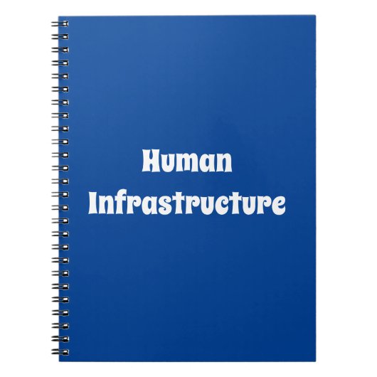 Humaninfrastruktur Notizblock (Vorderseite)