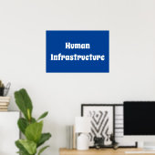 Humaninfrastruktur Poster (Heimbüro)