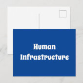 Humaninfrastruktur Postkarte (Vorne/Hinten)