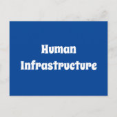 Humaninfrastruktur Postkarte (Vorderseite)