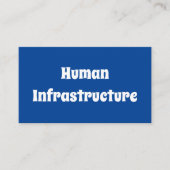 Humaninfrastruktur Visitenkarte (Vorderseite)