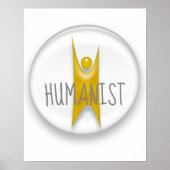 Humanist Happy Human Poster (Vorne)