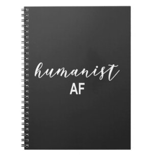 Humanist Typografisches lustiges Notizbuch Notizblock