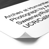 Humanistische Gebäude, März 1966, von Ansel Adams Poster (Ecke)