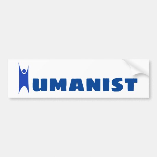 Humanistischer Autoaufkleber (Vorne)