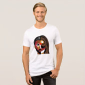 Humanitär Tri-Blend Shirt (Vorderseite voll)