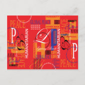 Humanitäre Postkarte Graffiti (Vorderseite)