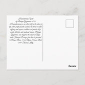 Humanitärer Geist um 1793 Postkarte (Rückseite)