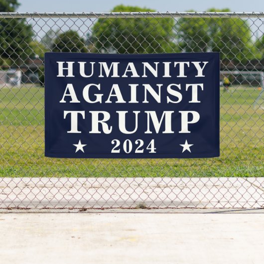 Humanität gegen Trump bei den Wahlen 2024 Banner (Insitu)