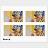 Humanity Ballerina Rechteckiger Aufkleber (Blatt)