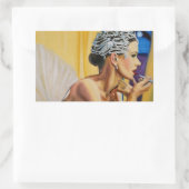 Humanity Ballerina Rechteckiger Aufkleber (Tasche)