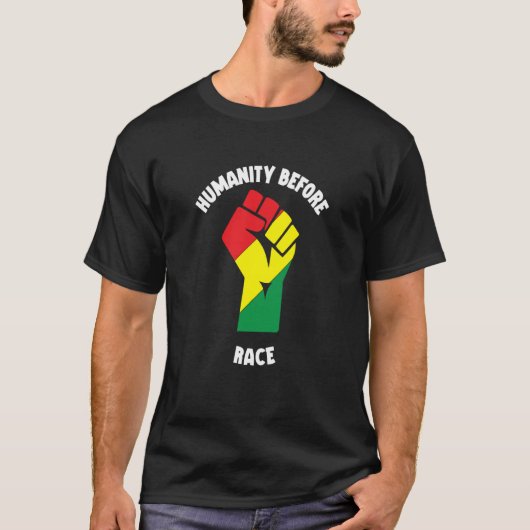 Humanity Fist Equality Black History Month Black P T-Shirt (Vorderseite)