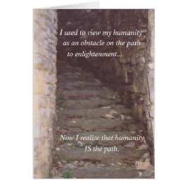 Humanity Is the Path Grußkarte