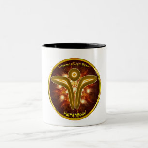 Humanity Symbol Art Zweifarbige Tasse
