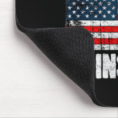 Humanity Versus Insanity Distressed American Flag Mousepad (Ecke)