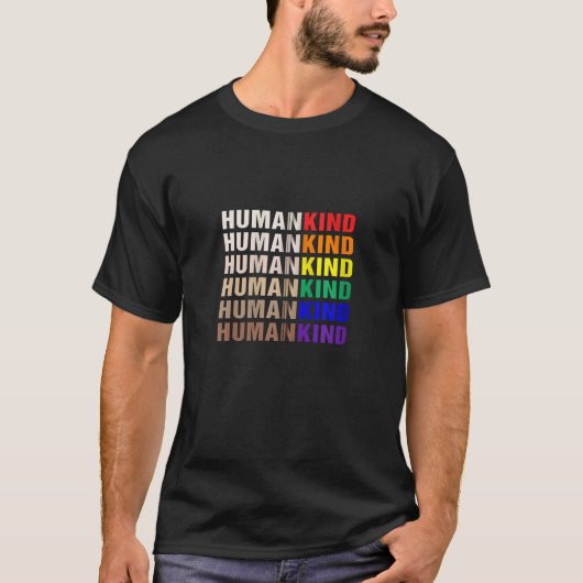 HUMANKIND LGBT-Zip-Hoodie T-Shirt (Vorderseite)