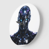 humanoid AI robot Reloj Große Wanduhr (Winkel)