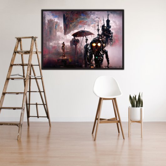 Humanoid Cyberpunk Poster