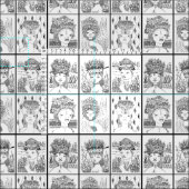 Humanoide in Adressen  Stoff (Kachel)