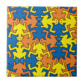 Humanoide Silhouetten Fliese (Vorderseite)