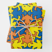 Humanoide Silhouetten Geschenkpapier Set (Beispiel)