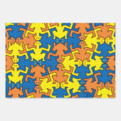 Humanoide Silhouetten Geschenkpapier Set (Vorderseite)