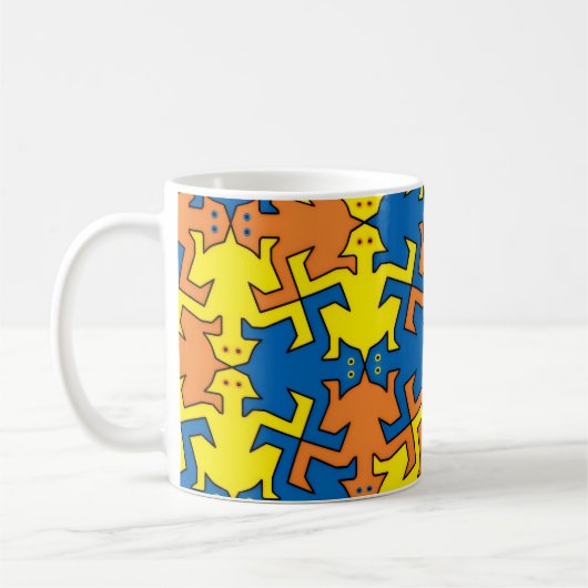 Humanoide Silhouetten Kaffeetasse (Links)