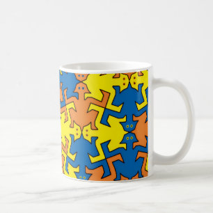 Humanoide Silhouetten Kaffeetasse