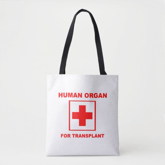 Humanorgan für Transplantation Tasche (Vorderseite)