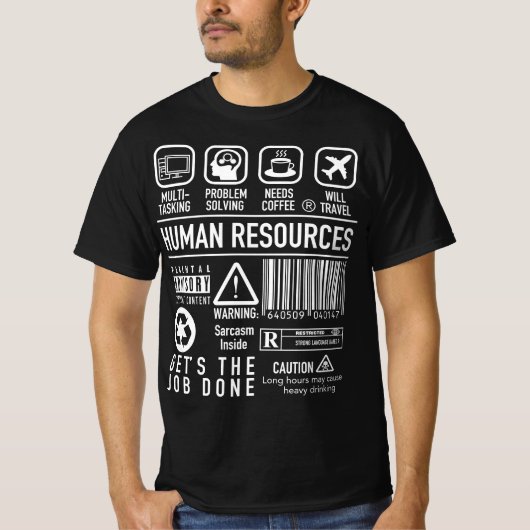 Humanressourcen - Definition von Symbolen für den T-Shirt (Vorderseite)