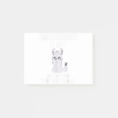 Humanressourcen Generalist Llama Got keine Zeit Yo Post-it Klebezettel (Vorderseite)