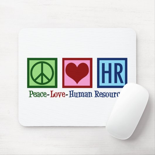 Humanressourcen - Liebe für Frieden Mousepad (Mit Mouse)