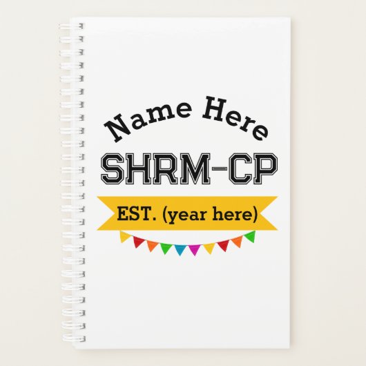 Humanressourcen SHRM-CP Personalisiertes Geschenk Planer (Vorderseite)
