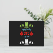 Humanressourcen Ugys Weihnachtsgeschenke Feiertagskarte (Stehend Vorderseite)