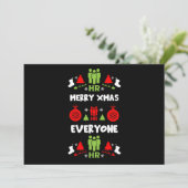 Humanressourcen Ugys Weihnachtsgeschenke Feiertagskarte (Stehend Vorderseite)