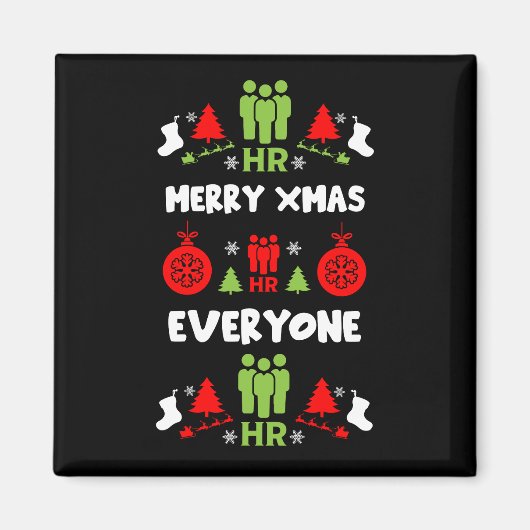 Humanressourcen Ugys Weihnachtsgeschenke Magnet (Vorne)