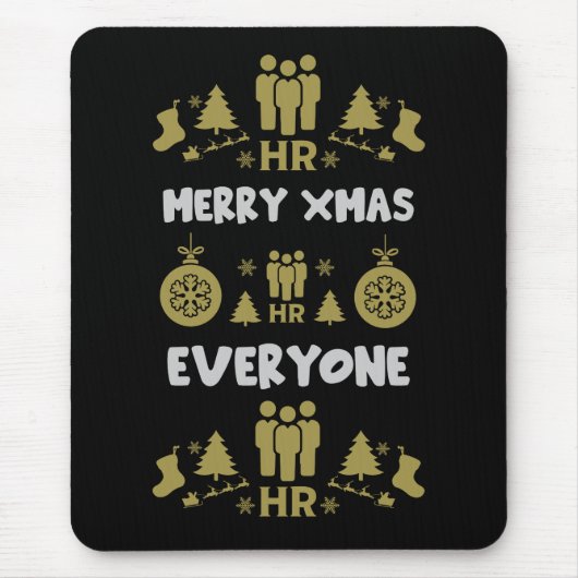 Humanressourcen Ugys Weihnachtsgeschenke Mousepad (Vorne)
