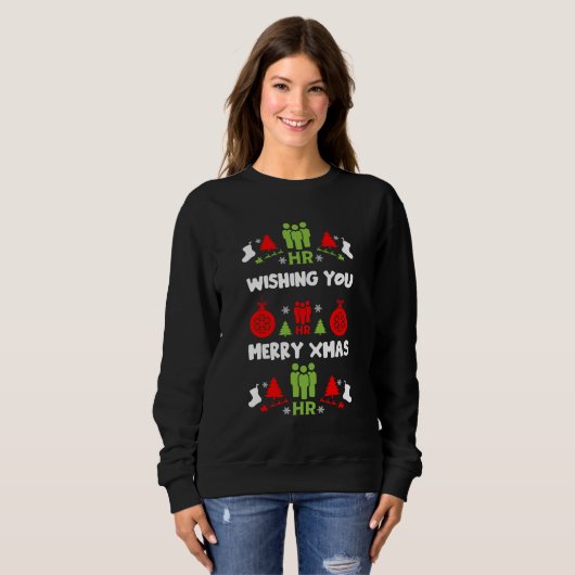 Humanressourcen Ugys Weihnachtsgeschenke Sweatshirt (Vorne ganz)