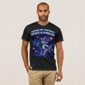 Humans Are Temporary Space Is Forever T-Shirt (Vorne ganz)