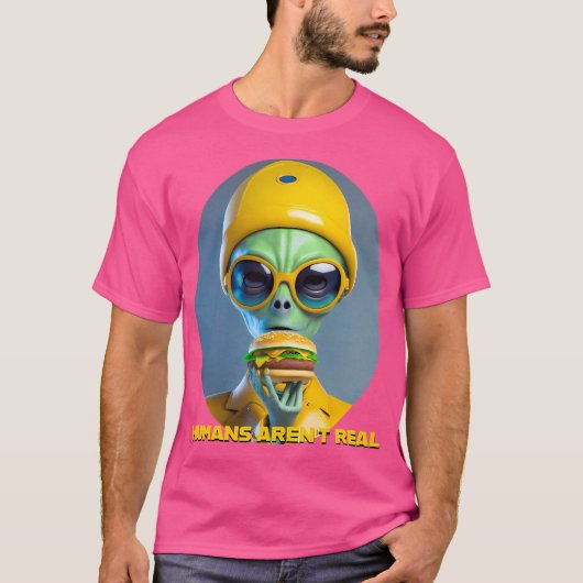 Humans Arena Real Fun Extraterrestric Colorful de T-Shirt (Vorderseite)