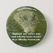 Humans Fun Gator Button (Vorderseite)