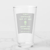 Humans Weird Alien Sonde Green Glas (Rückseite)