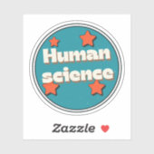 Humanwissenschaft Aufkleber (Blatt)