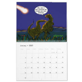 Humasaurus Dinosaurs Parody Modern Humans Cartoon Kalender (Jan 2027)