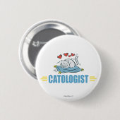 Humaufgeführt Cat Lover Button (Vorne & Hinten)