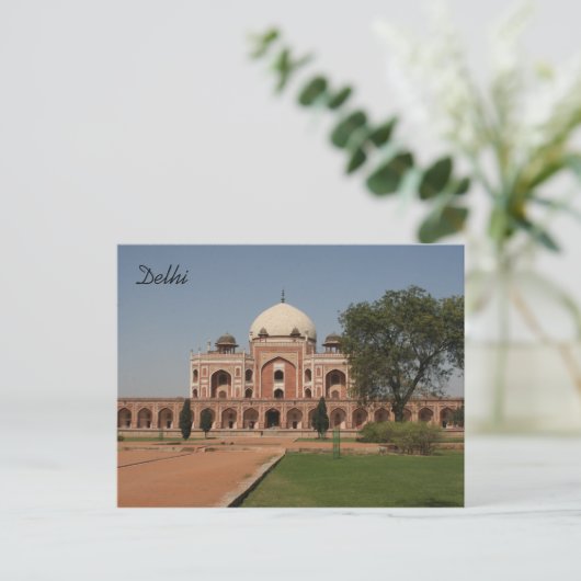 Humayun-Grab Postkarte (Stehend Vorderseite)