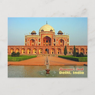 Humayun's Tomb and Garden, Delhi, Indien Postkarte